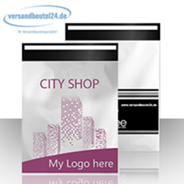 versandbeutel-1-farbig Standard-Versandbeutel mit Druck